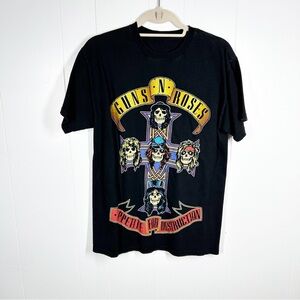 Guns & Roses Black Appetite for Destruction Short Sleeve Tee Medium